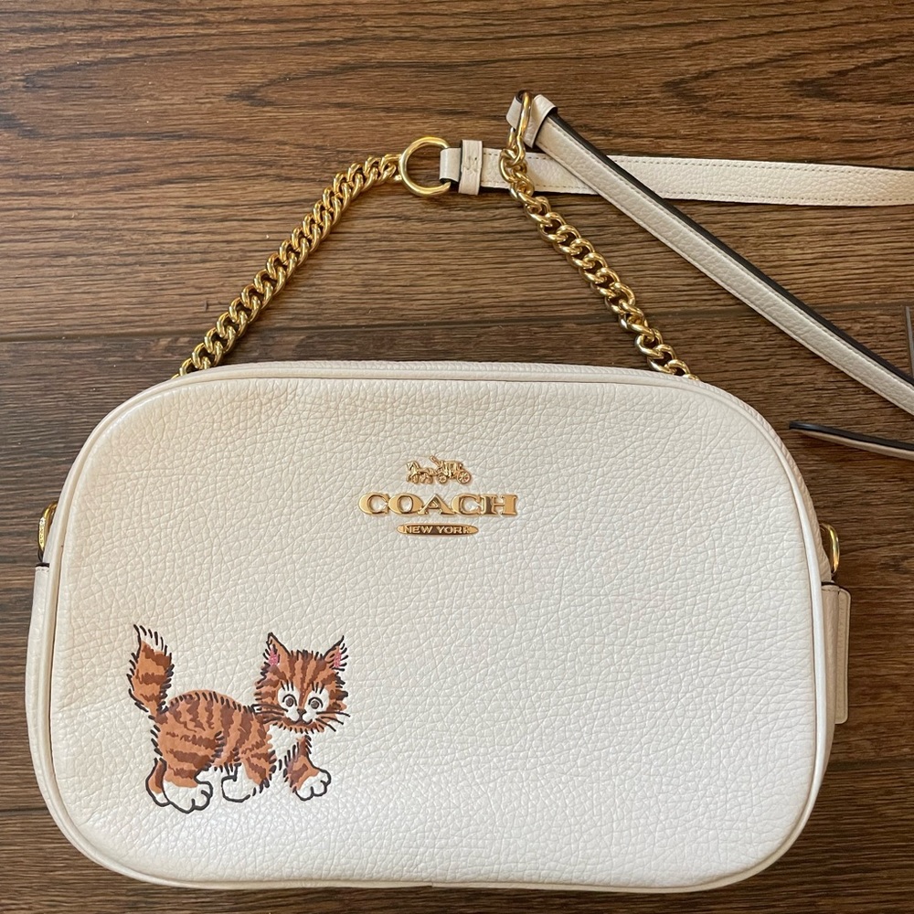 Coach Crossbody Camera Bag with Kitten!